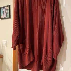 Burt orange cardigan